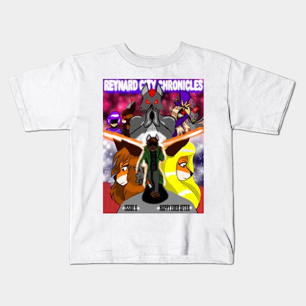 Reynard City Chronicles Issue 6 cover Kids T-Shirt by Reynard City